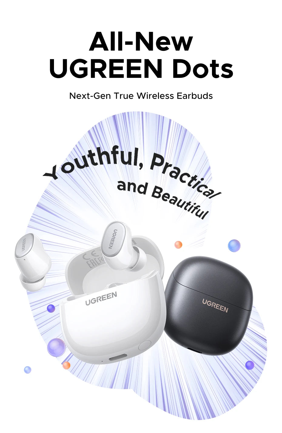 Wireless Bluetooth In-Ear Earbuds with 35H Playtime