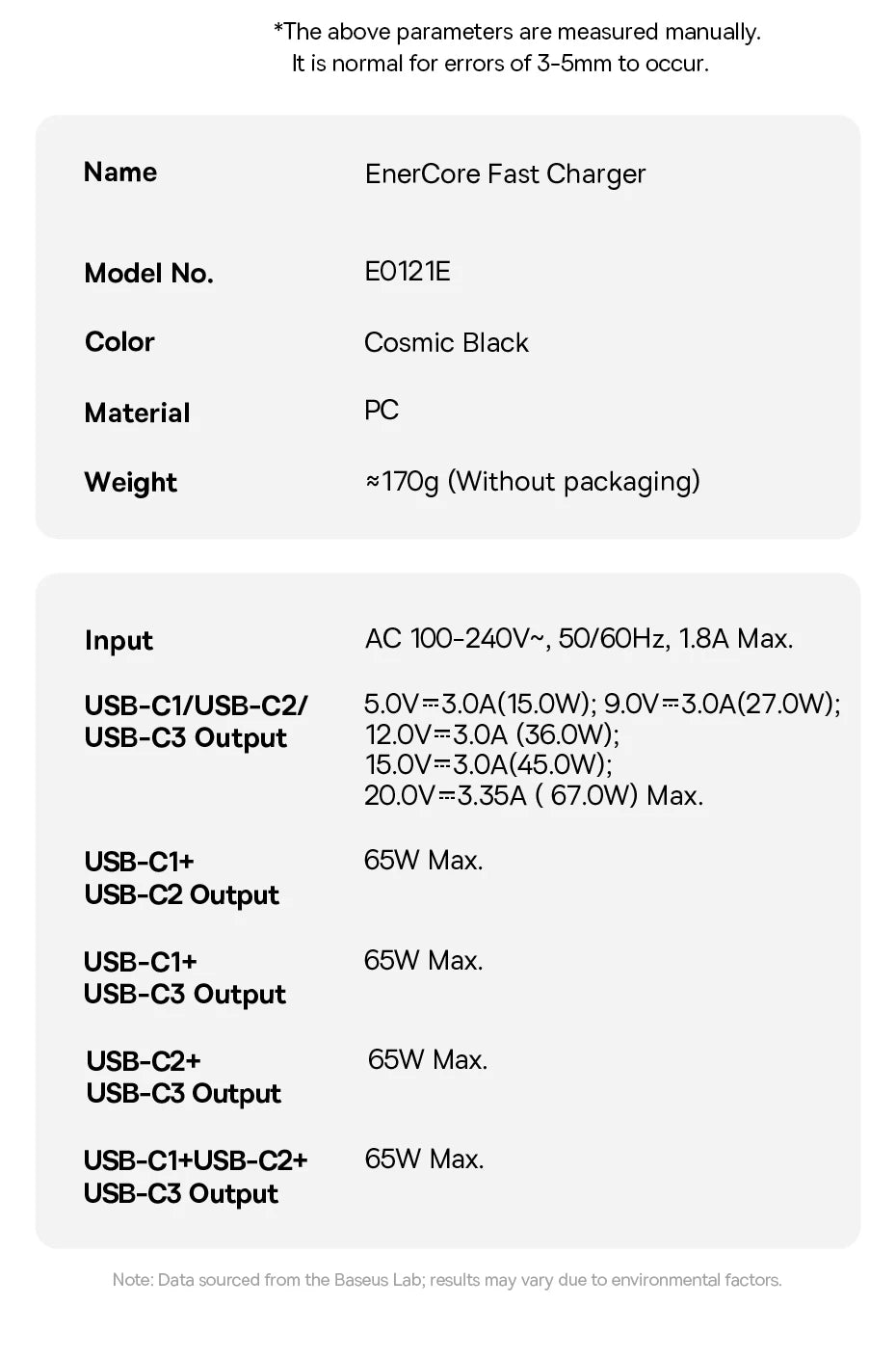 67W GaN Fast Charger with Retractable USB-C Cable for Laptops and Phones