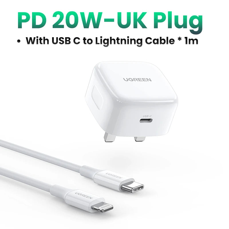 20W USB-C PD Fast Wall Charger for Smartphones