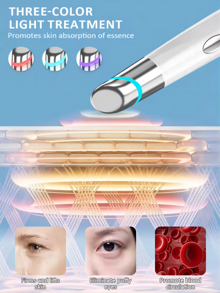 3-in-1 LED Photon Eye and Facial Massage Wand - 8