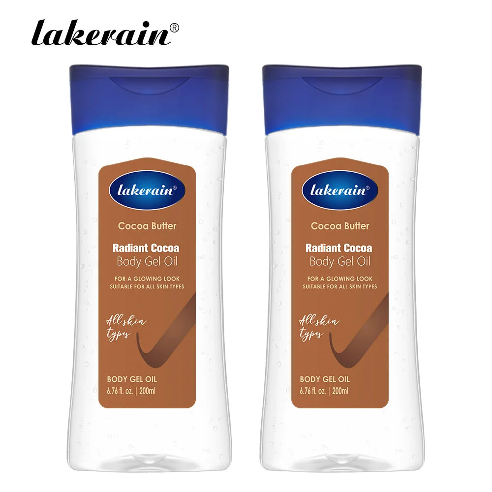 Radiant Cocoa Butter Body Gel Oil for Hydrated Glowing Skin