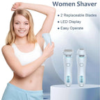 2-in-1 Electric Shaver for Women Wet and Dry Hair Remover