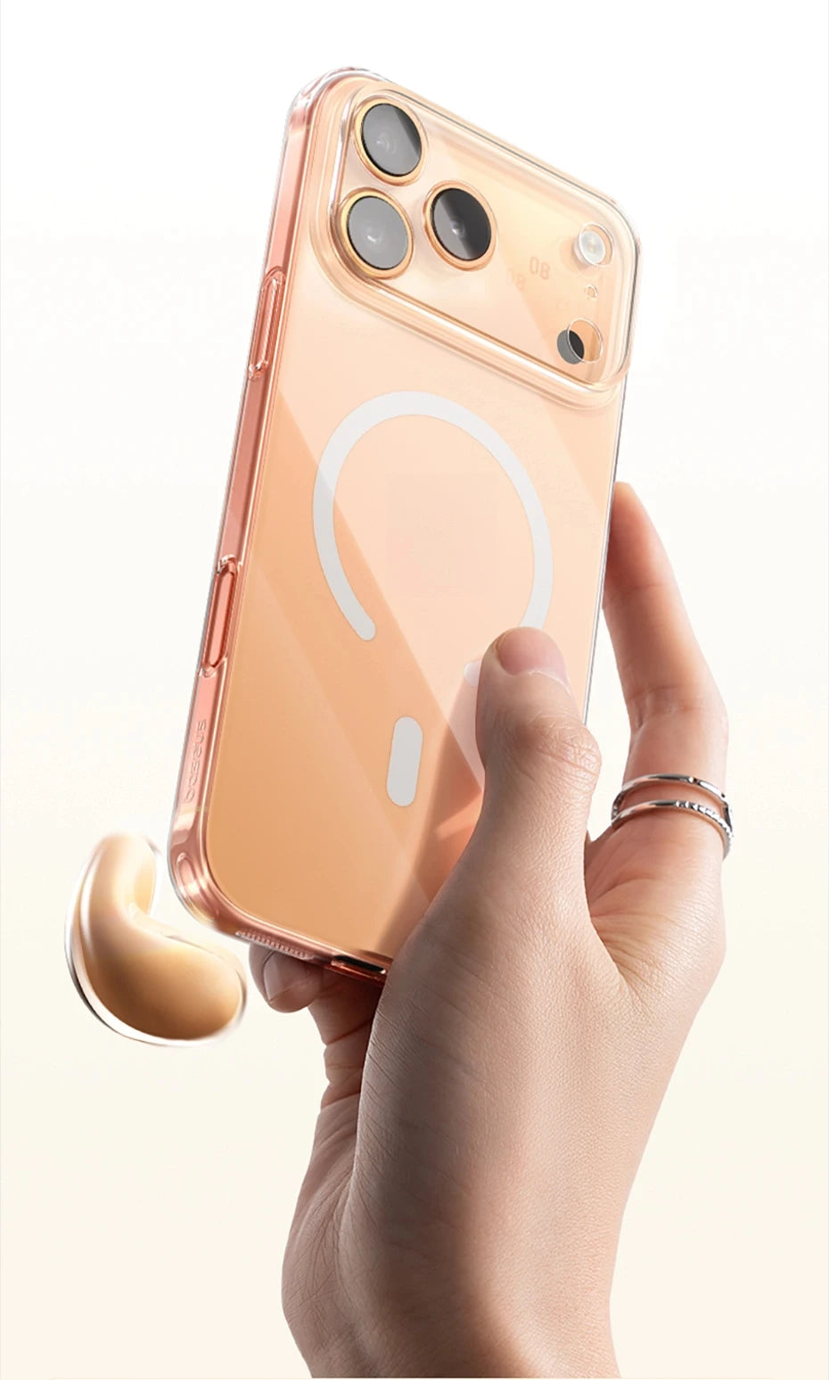 Magnetic Transparent Protective Case for iPhone - 22