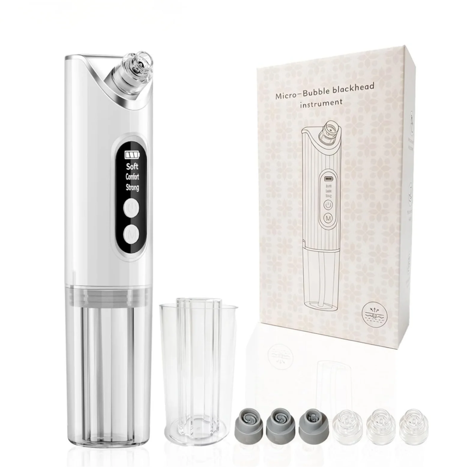 Hydrating Pore Vacuum Blackhead Remover with 6 Suction Heads - 12