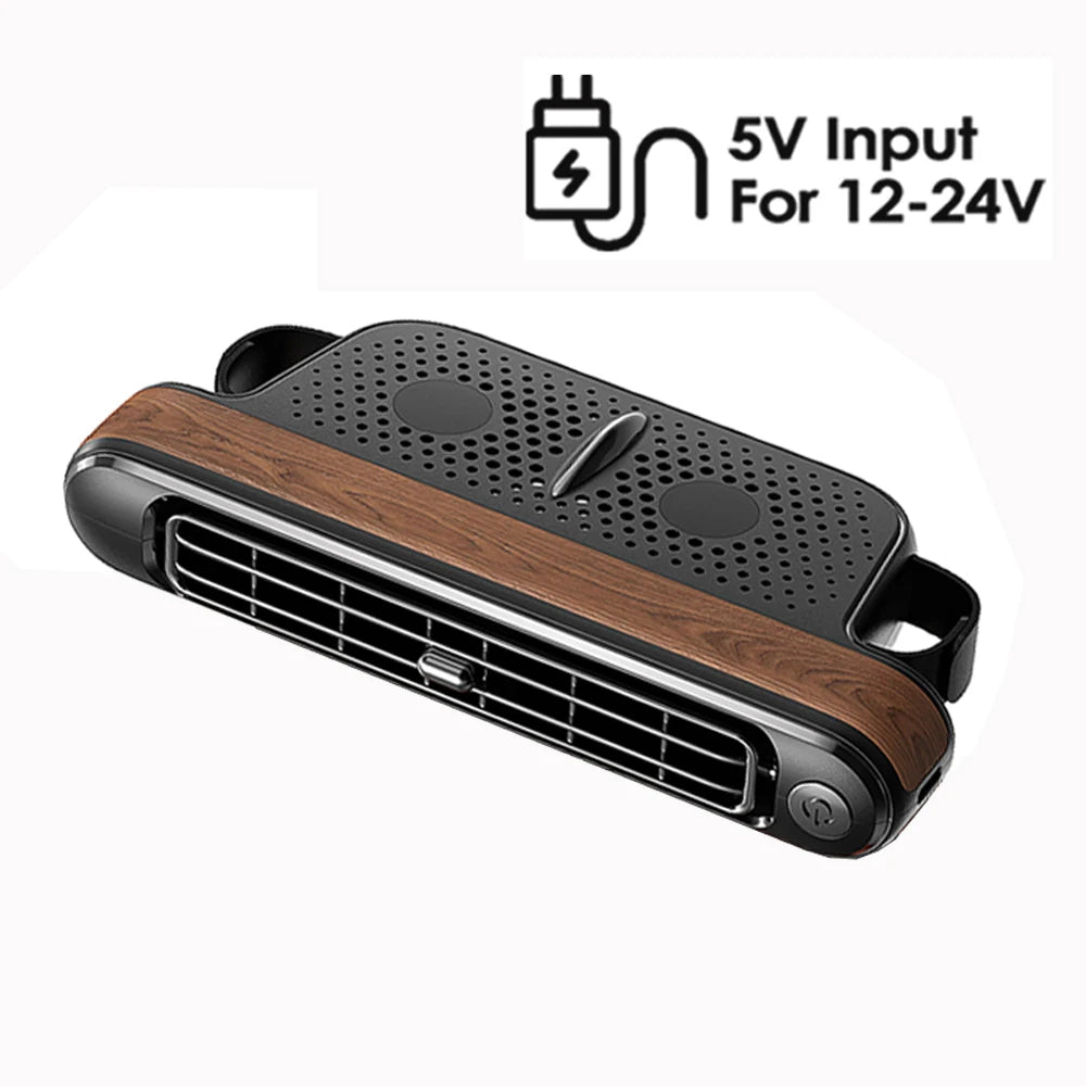3 Speed Rechargeable Car Seat Cooling Fan with 3000mAh Battery