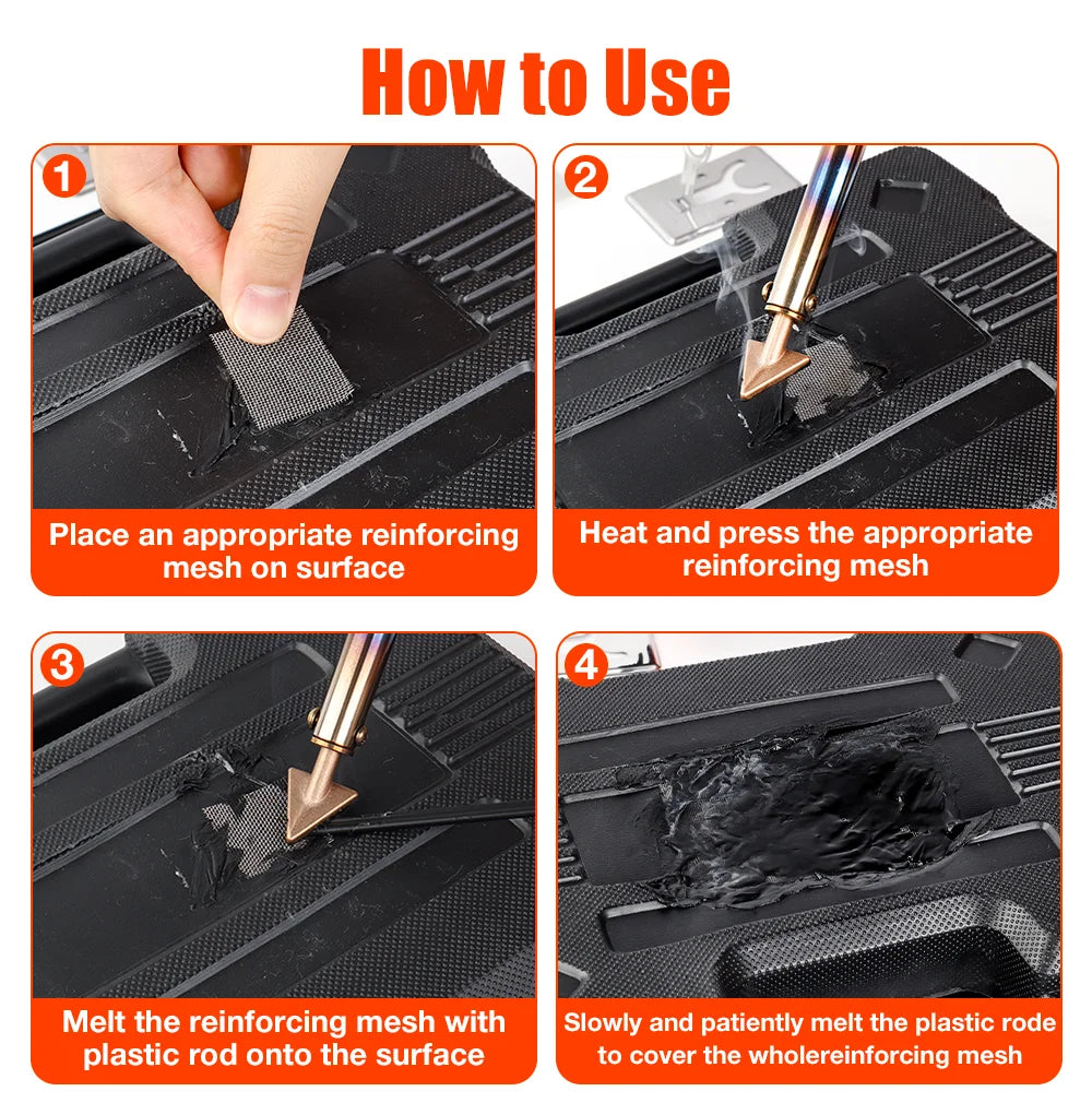 Plastic Repair Welding Tool and Bumper Soldering Kit