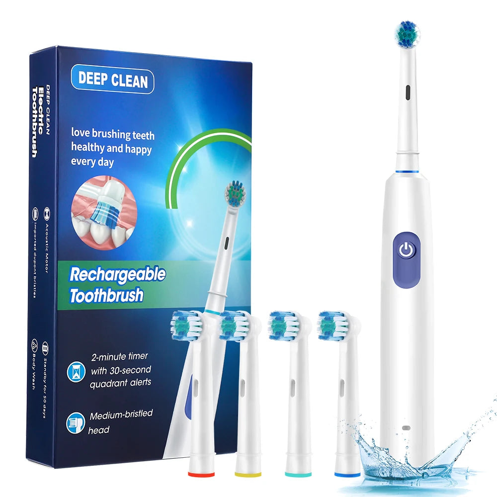 Rechargeable Rotating Electric Toothbrush for Adults - 15
