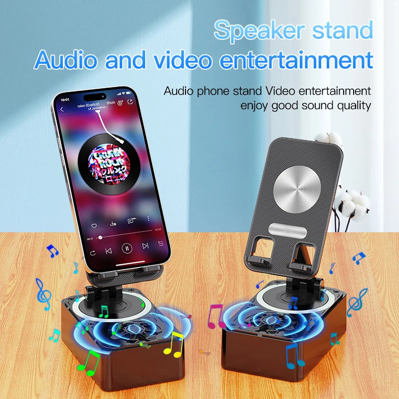 3-in-1 Foldable Phone Stand with Bluetooth Speaker & Power Bank - 3