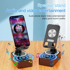 3-in-1 Foldable Phone Stand with Bluetooth Speaker & Power Bank