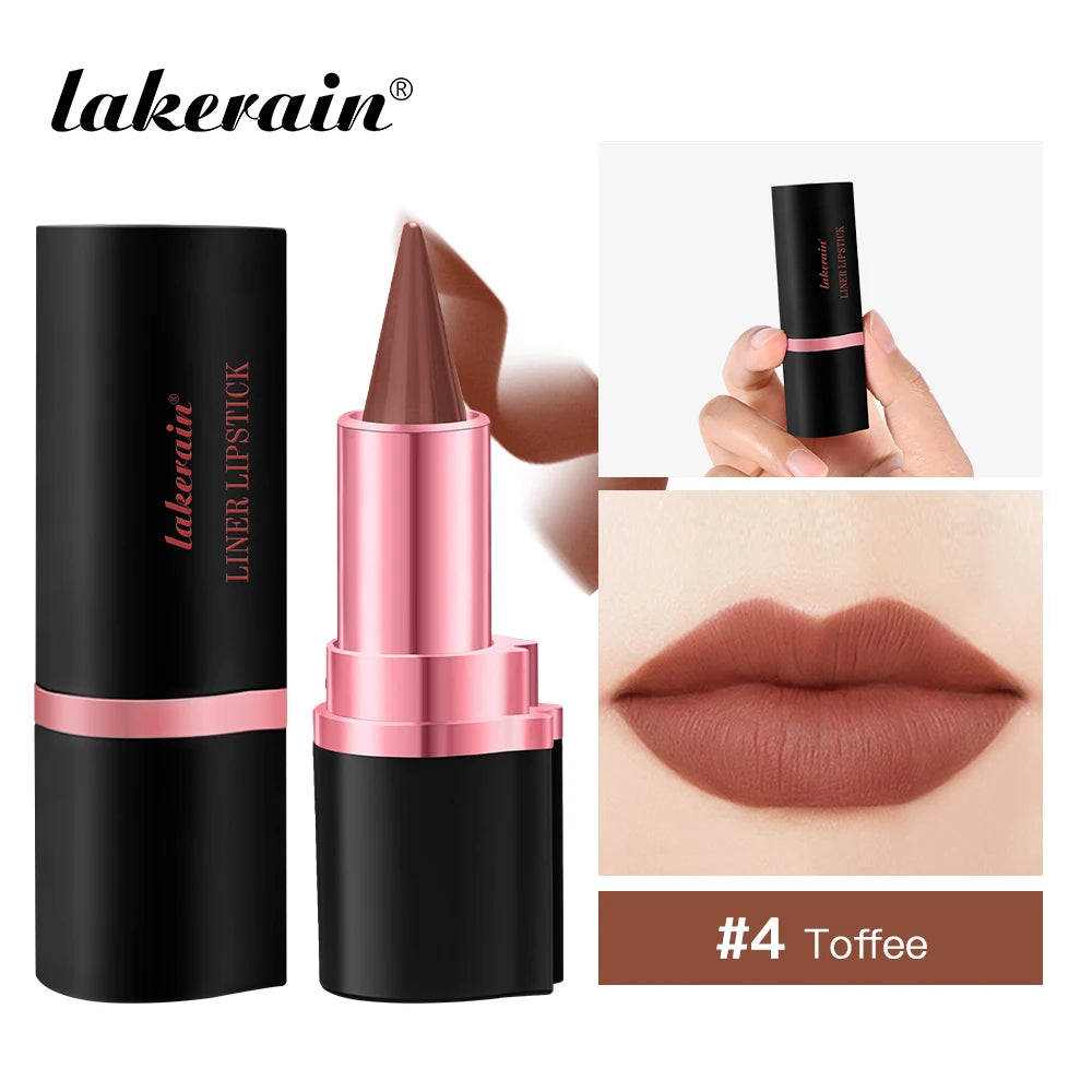 2-in-1 Waterproof Matte Lipstick and Lip Liner - 34