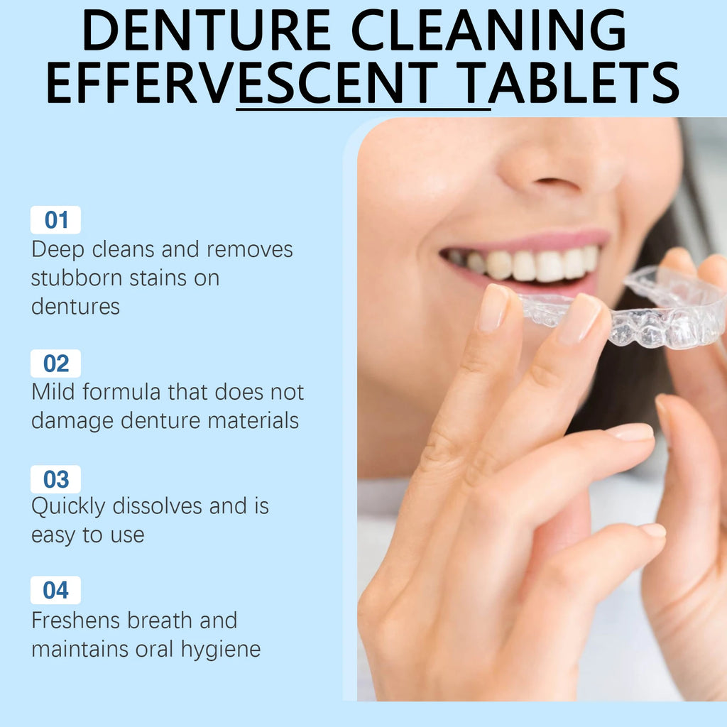 Effervescent Denture and Retainer Cleaning Tablets