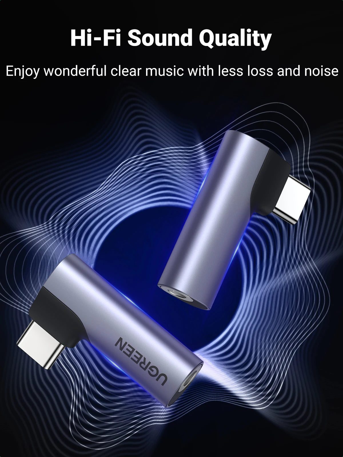 USB-C to 3.5mm Headphone Adapter with DAC Chip - 12