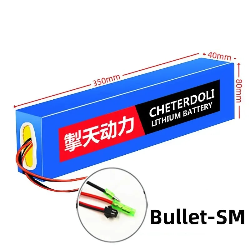 36V 10Ah Lithium Battery Pack for Electric Scooters and E-Bikes