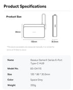 6-in-1 USB-C Docking Station for Steam Deck and Gaming Consoles