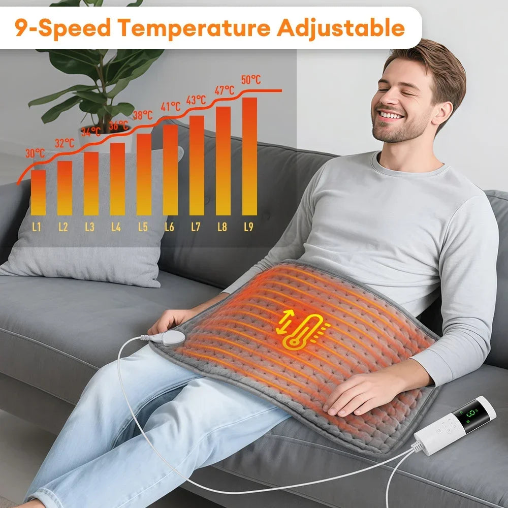 Electric Heating Pad for Back and Neck Pain Relief - 1