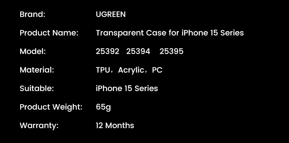 Shockproof Crystal Clear Protective Case for iPhone Series