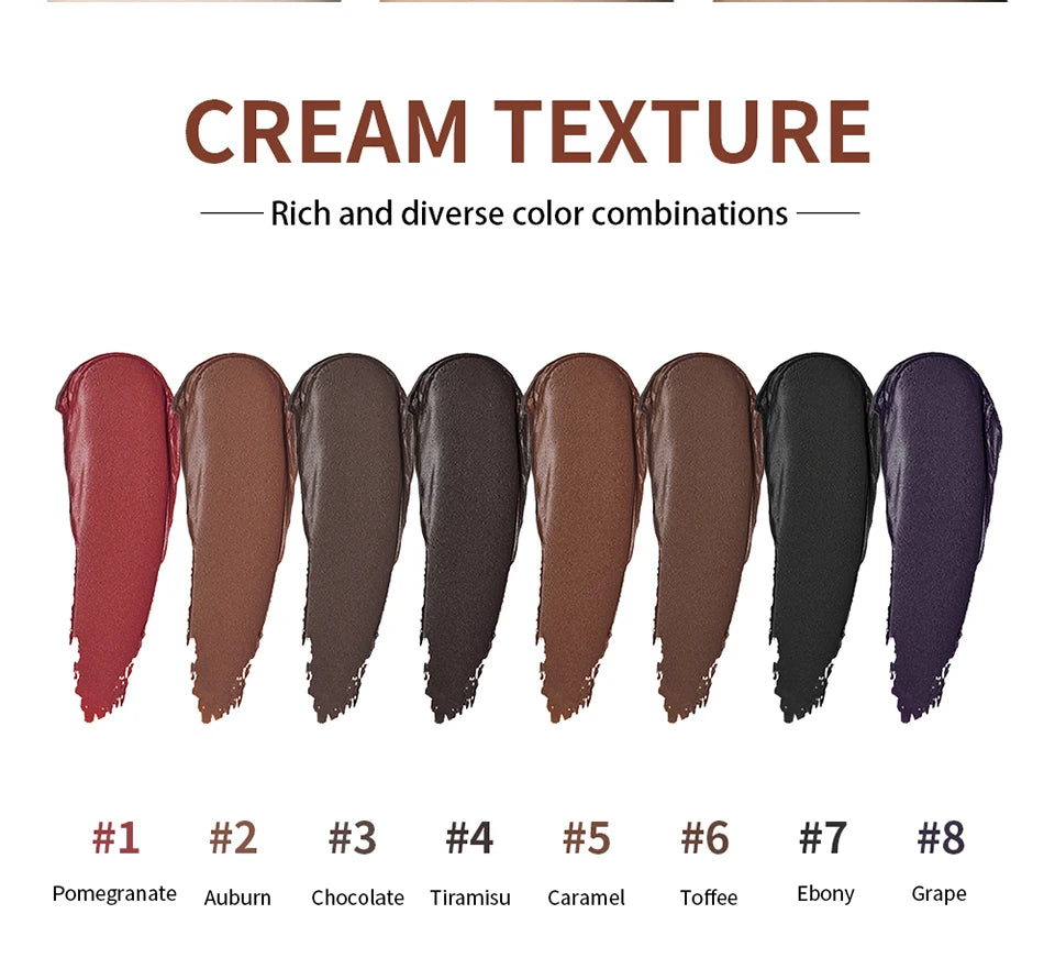 8-Color Cream Blush and Highlighter Makeup Palette