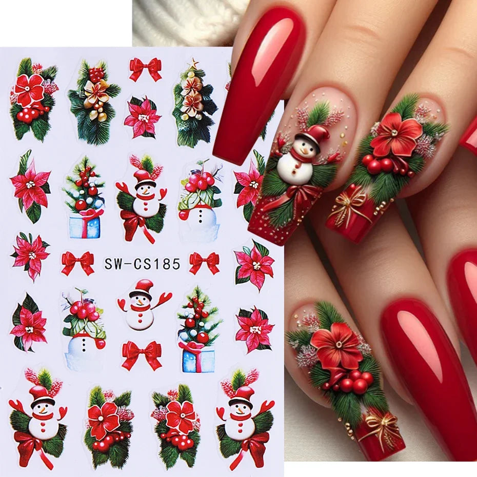 Christmas Cartoon Nail Art Decals - 2
