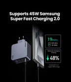 160W GaN Fast Charger with 4 Ports for Laptops and Smartphones