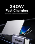 240W Magnetic USB-C Fast Charging and Data Sync Cable