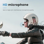 BT-12B Bluetooth 5.0 Motorcycle Helmet Intercom Headset 300M Range