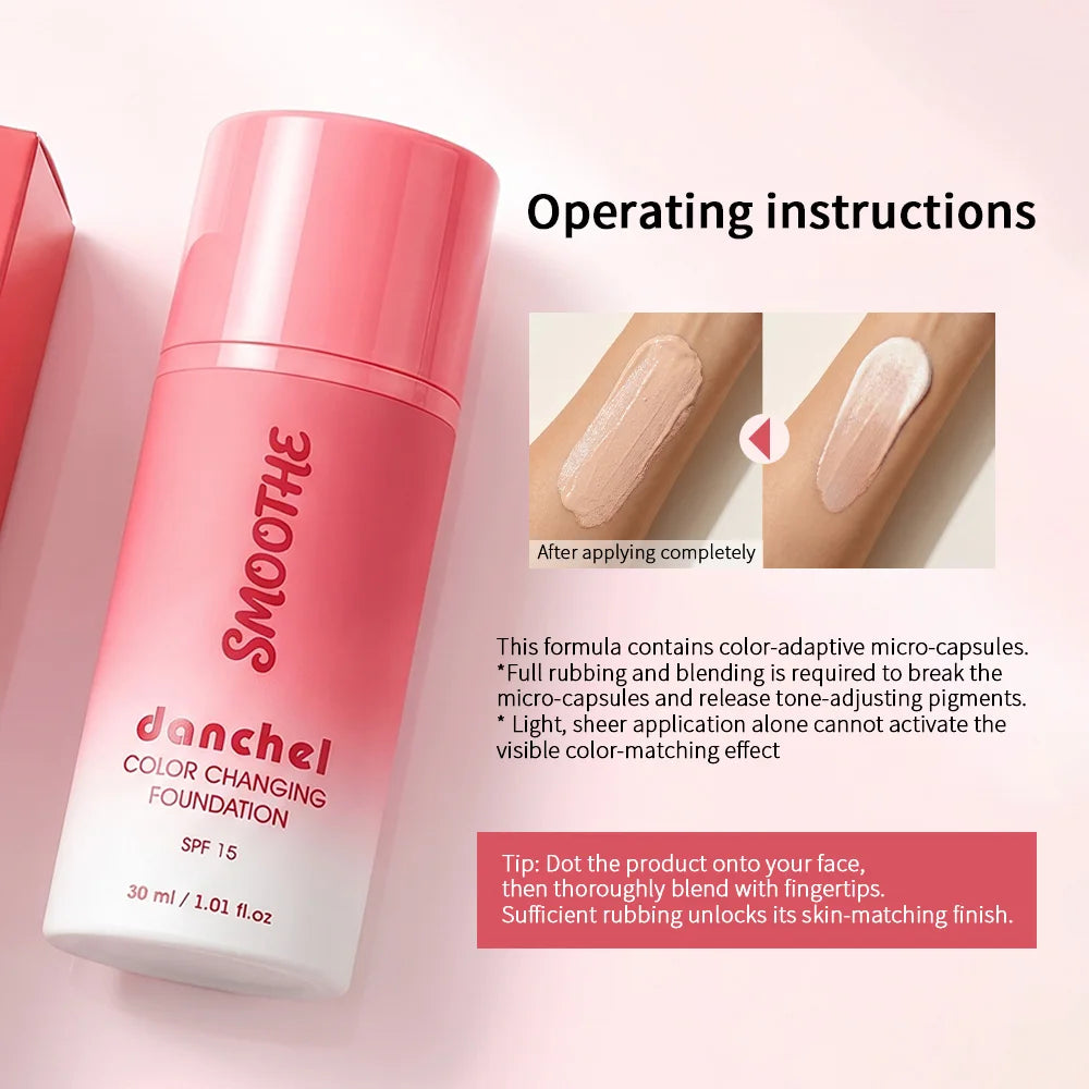 Color-Changing Foundation for Flawless Skin Tone