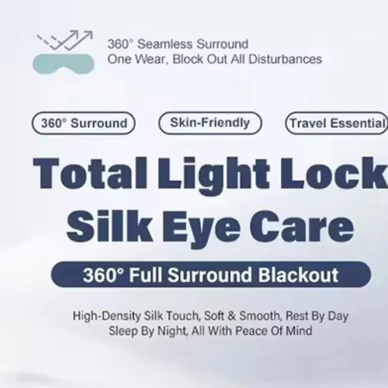 Silk Sleep Mask for Total Light Blocking and Comfortable Rest - 1