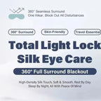 Silk Sleep Mask for Total Light Blocking and Comfortable Rest