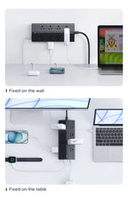 20-in-1 Trapezoidal Power Strip with 20W Fast Charging USB Ports