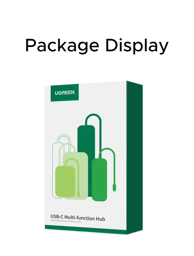 5-in-1 USB-C Hub 4K 60Hz Adapter with 100W PD Charging