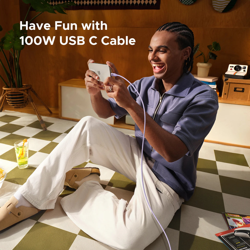 100W USB-C to USB-C Fast Charging and Data Sync Cable