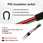 SAE to O-Ring Terminal Battery Charger Cable with 10A Fuse
