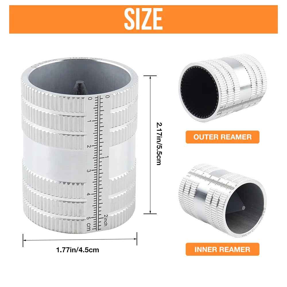 Professional Pipe Reamer and Deburring Tool for Metal and PVC Pipes