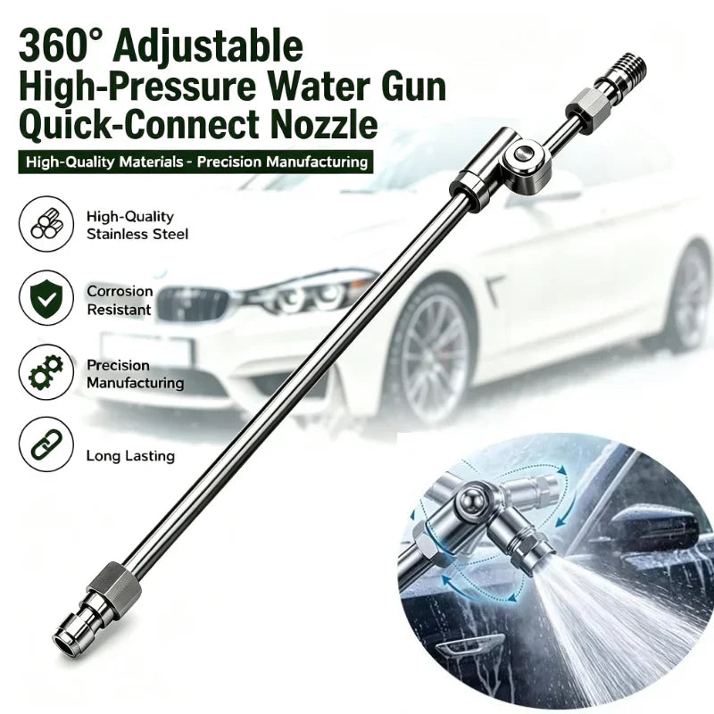 360 Degree Swivel Pressure Washer Wand with 25 Degree Fan Nozzle