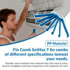Air Conditioner Fin Cleaning and Repair Comb Set