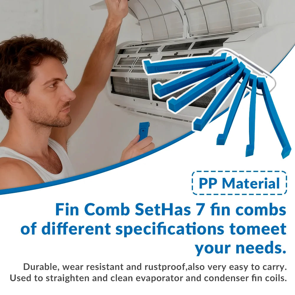 Air Conditioner Fin Cleaning and Repair Comb Set