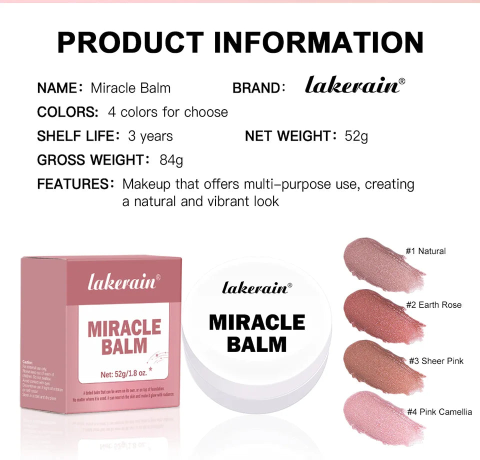 Multi-Purpose Tinted Miracle Balm for Cheeks and Lips - 17