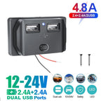 3 or 4 Port USB PD and QC3.0 Fast Charging Socket with LED Display
