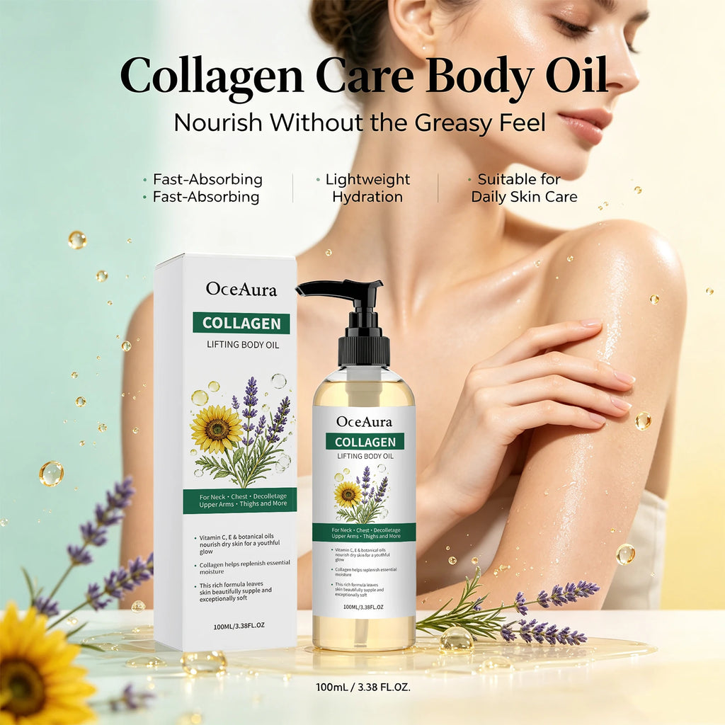 Collagen Nourishing Body Oil for Dry and Rough Skin
