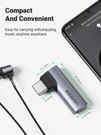 USB-C to 3.5mm Headphone Adapter with DAC Chip