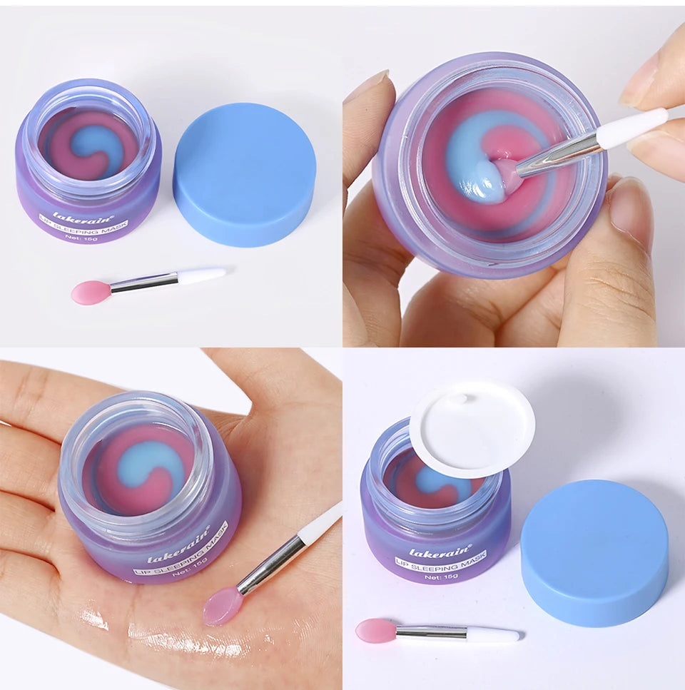 Hydrating Dual-Color Lip Sleeping Mask for Dry Cracked Lips - 22