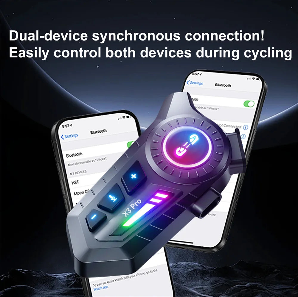 Motorcycle Helmet Bluetooth Intercom Headset with FM Radio - 20