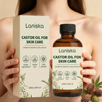Cold Pressed Castor Oil for Body Skin Hydration and Massage