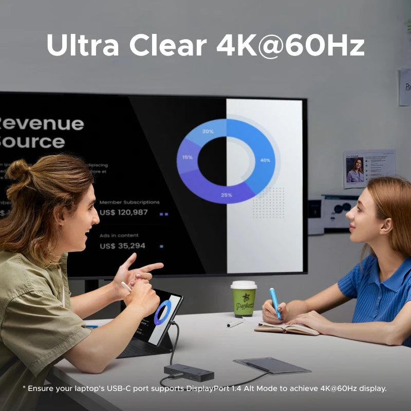 8-in-1 USB-C Hub with 4K 60Hz HDMI and 100W PD Charging - 4