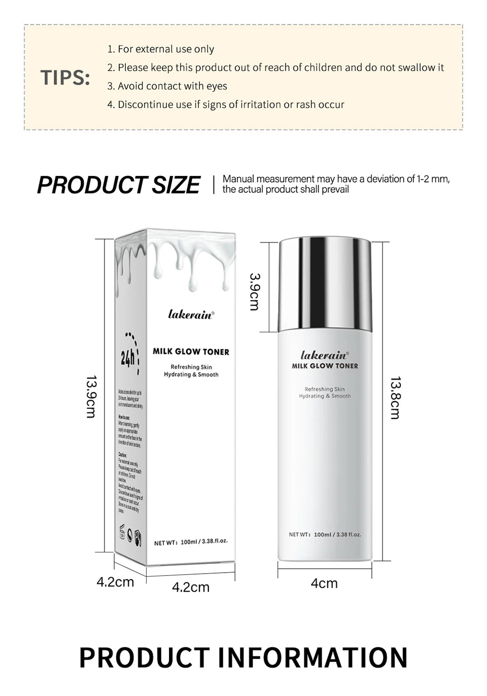 Hydrating Milk Glow Facial Toner for Brightening and Smooth Skin - 14