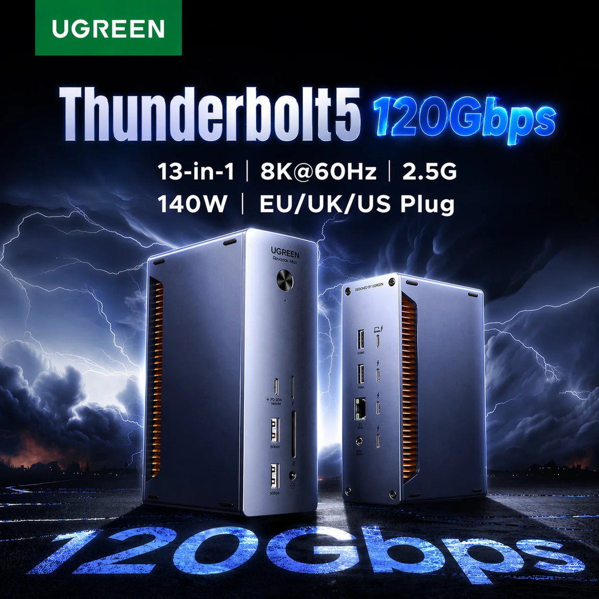 13-in-1 Thunderbolt 5 Docking Station for Laptops