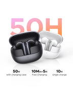 Wireless Noise Cancelling Earbuds with Adaptive ANC and 50H Battery