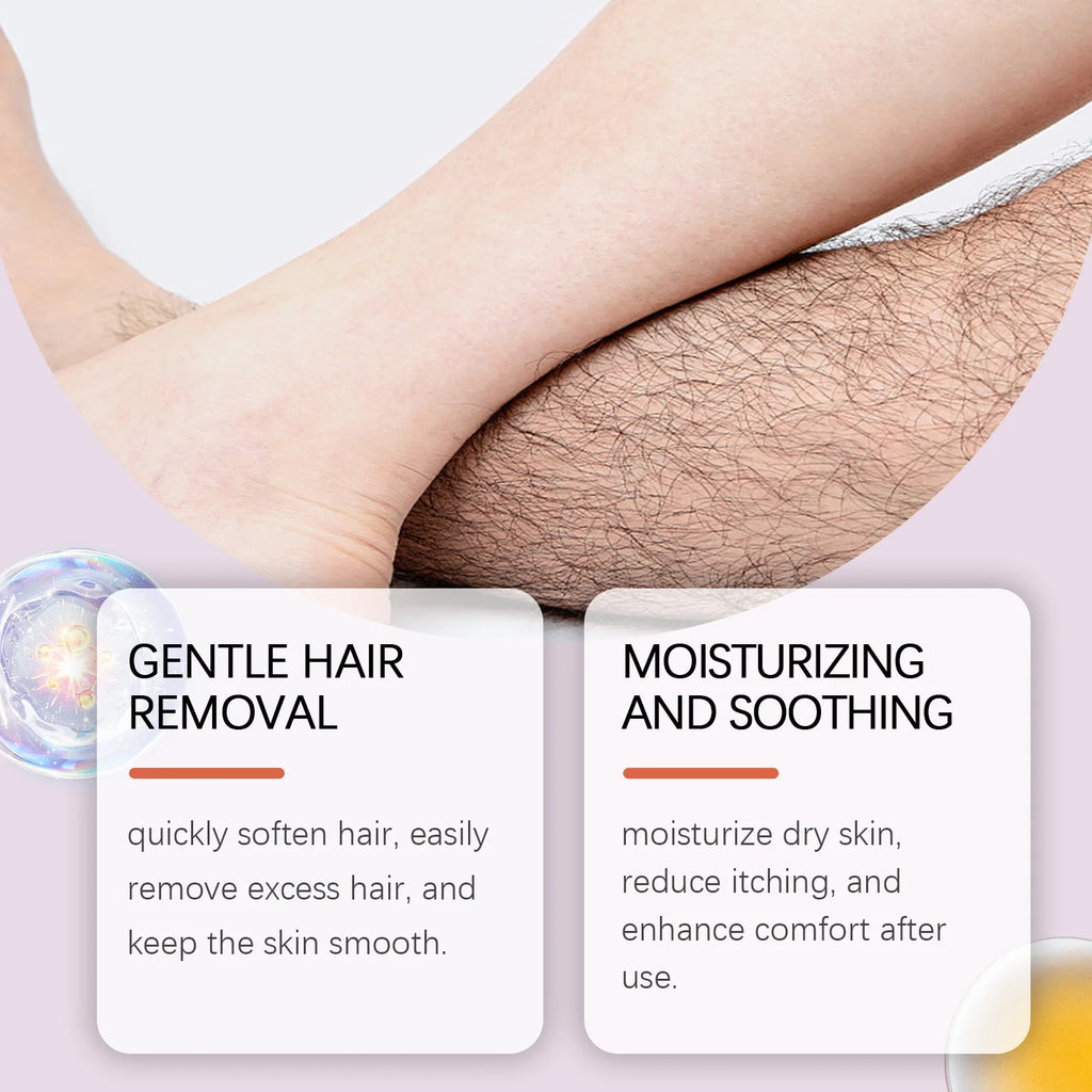 Painless Body Hair Removal Cream for Legs and Underarms