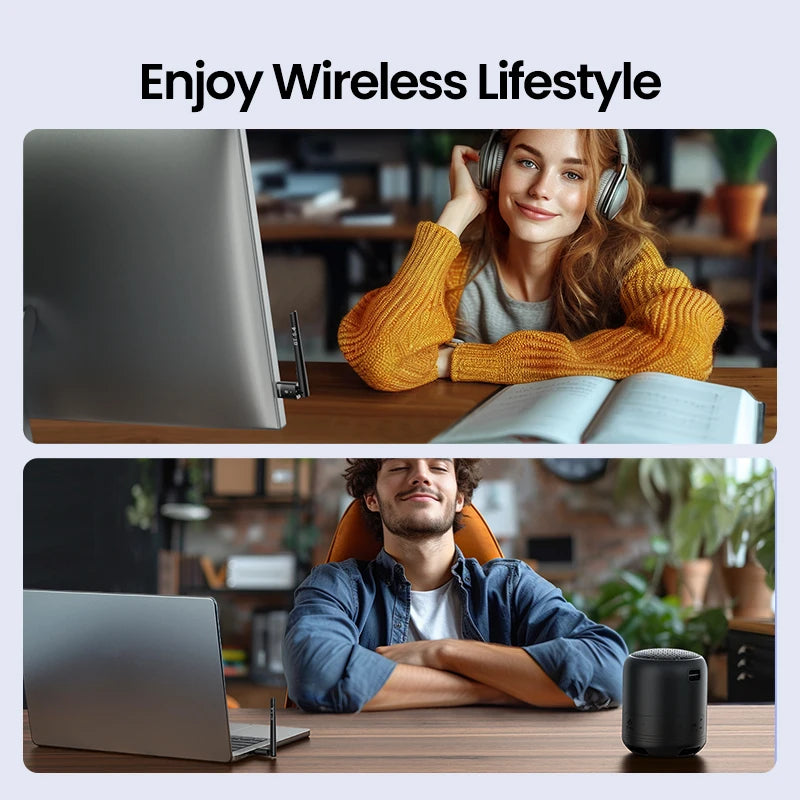 Long Range Bluetooth 5.4 USB Adapter for PC
