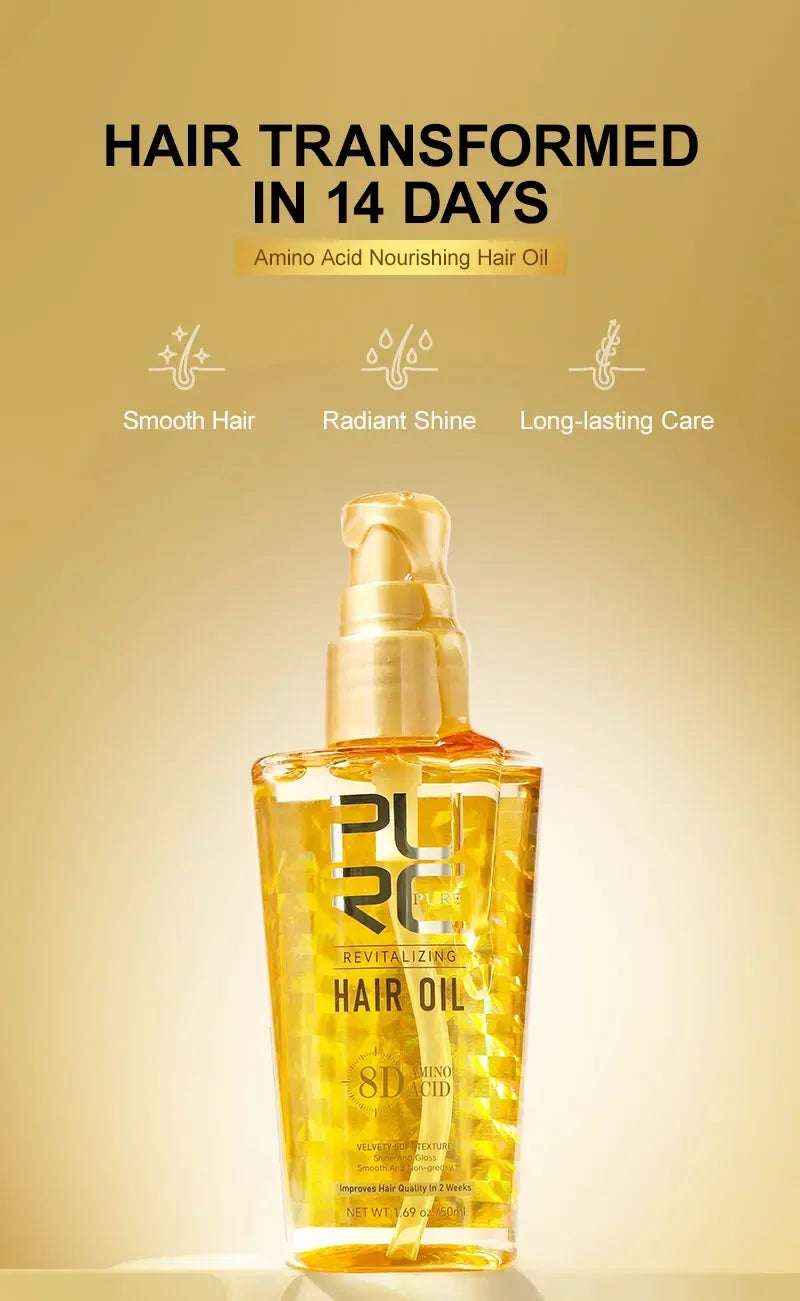 Amino Acid Revitalizing Hair Oil for Frizz Control and Shine - 7
